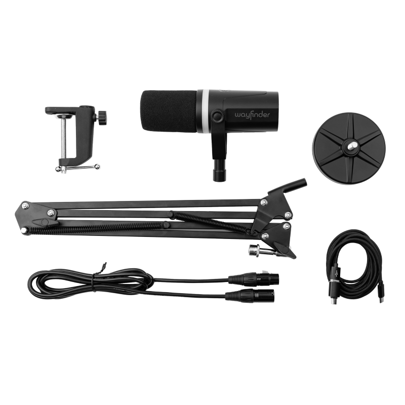 USB/XLR Dynamic Microphone & Boom Arm Kit